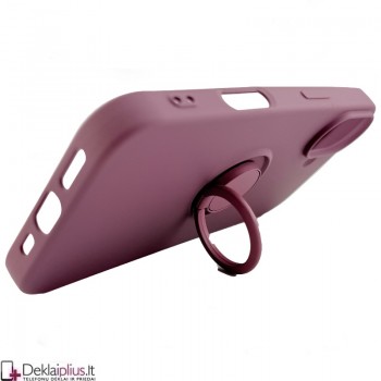 Silikoninis dėklas su žiedu - violetinis (Apple Iphone 16) Silikoninis dėklas su žiedu - violetinis (Apple Iphone 16)